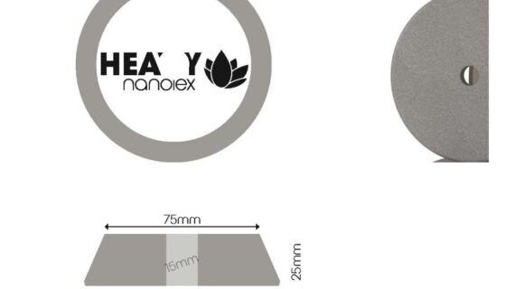 Nanolex poleerimispadi, DA 95x25x75, tugev, hall 1tk