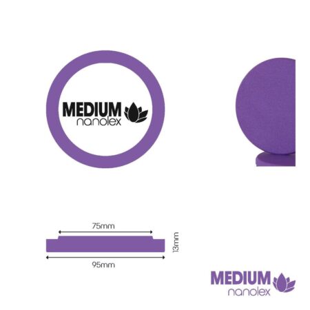 Nanolex poleerimispadi, 95x13x75, keskmine, lilla 3tk