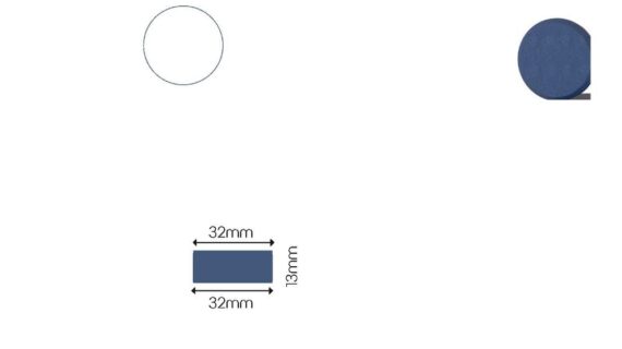 Nanolex poleerimispadi, 32x13x32, pehme, tumesinine 5tk